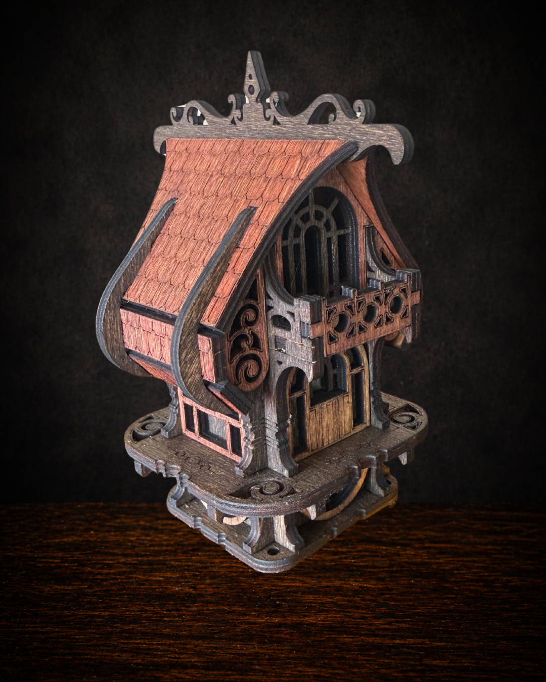 DARK BROWN DARK FANTASY HOUSE