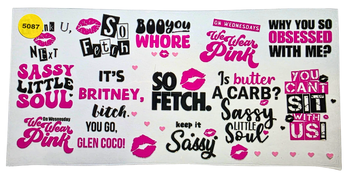 5087 MEAN GIRLS CUP DECAL