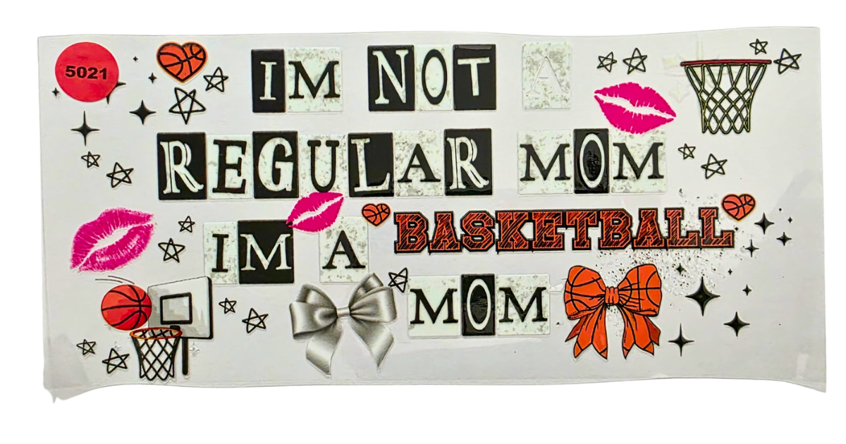 5021 BASKETBALL MOM CUP DECAL