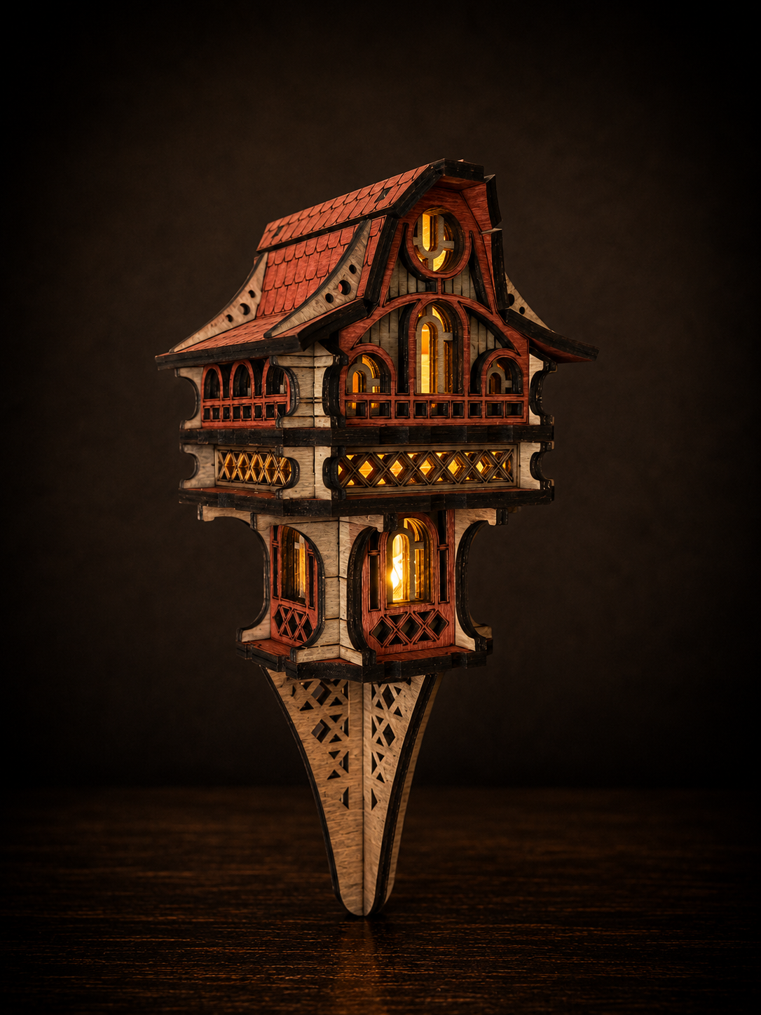 RED & GREY MINI MAGIC HOUSE