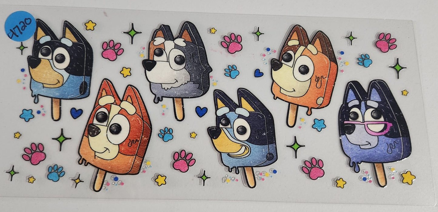 4720 BLUEY POPSICLE CUP DECAL