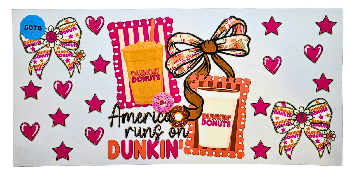 5076 DUNKIN CUP DECAL