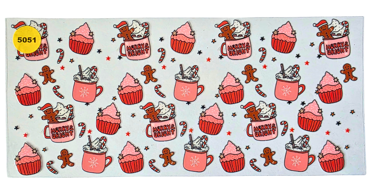 5051 MERRY & BRIGHT CUP DECAL