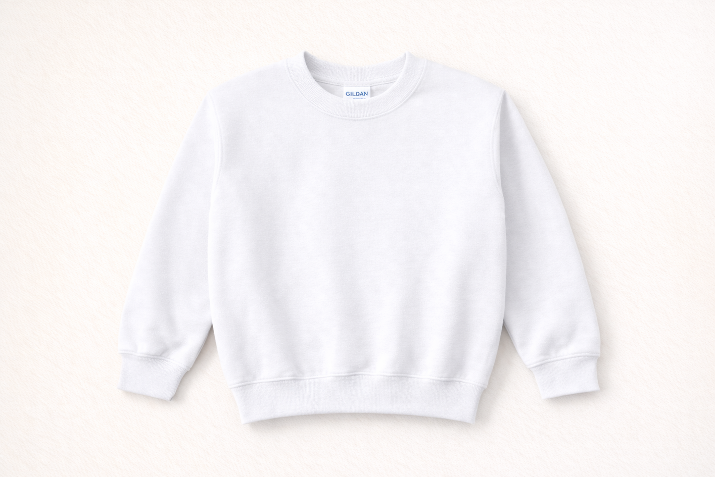 KIDS WHITE CREWNECK