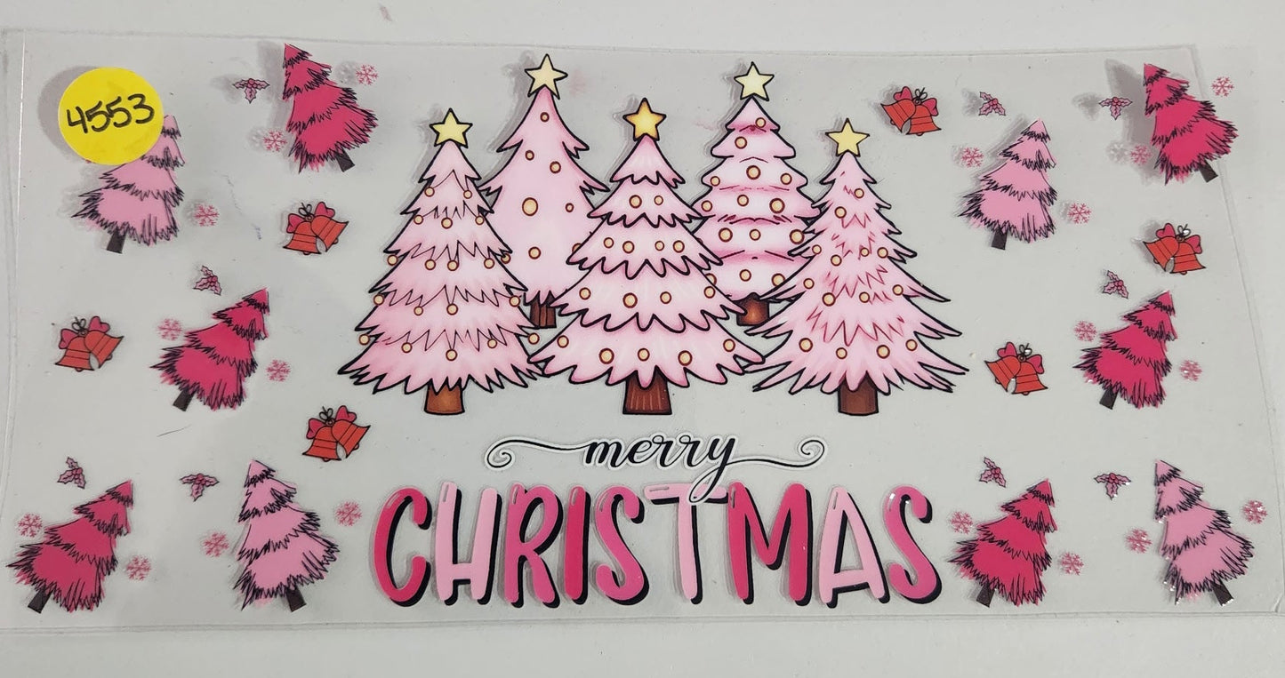 4553 MERRY CHRISTMAS CUP DECAL