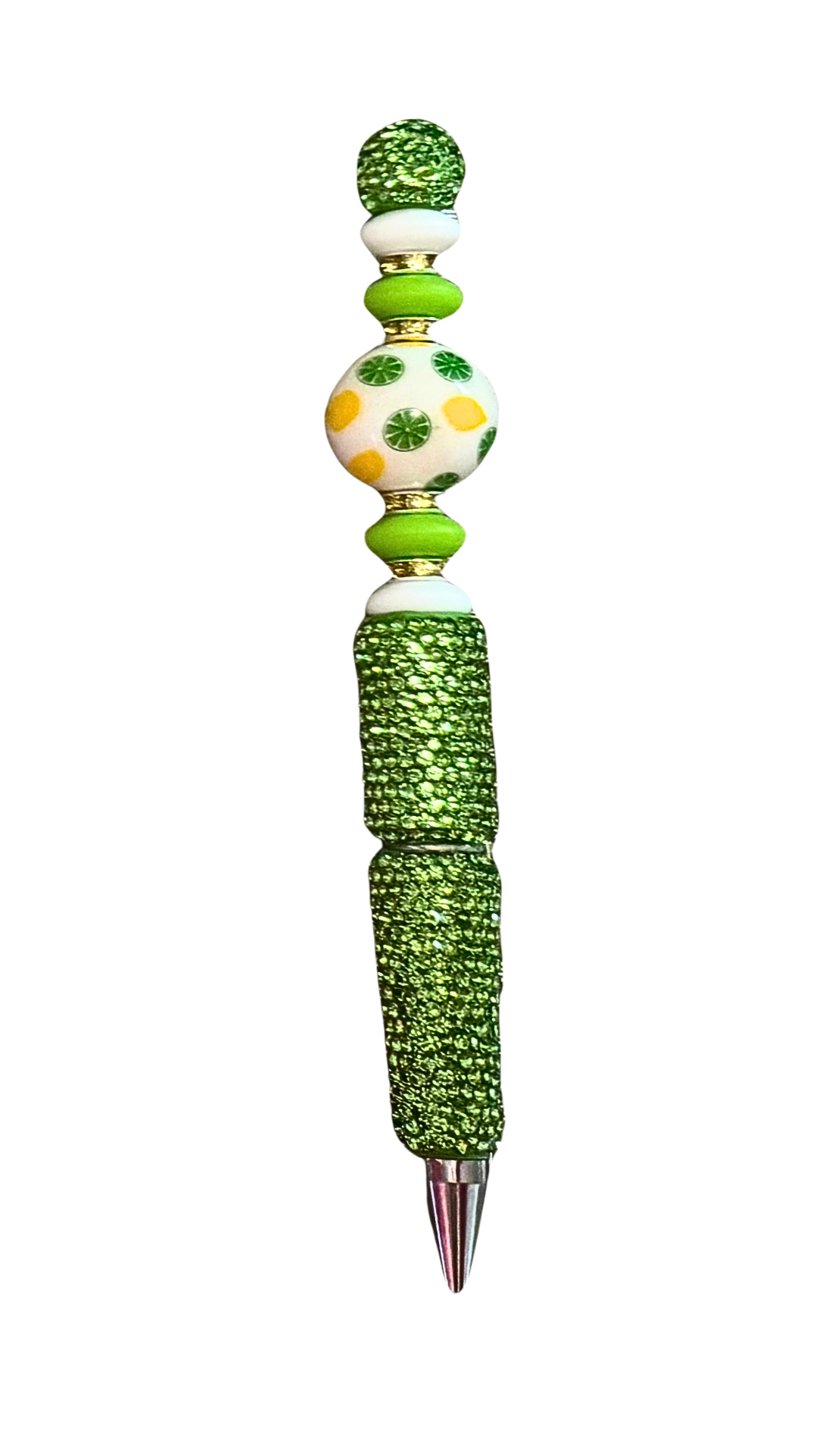 GREEN RHINESTONE PEN
