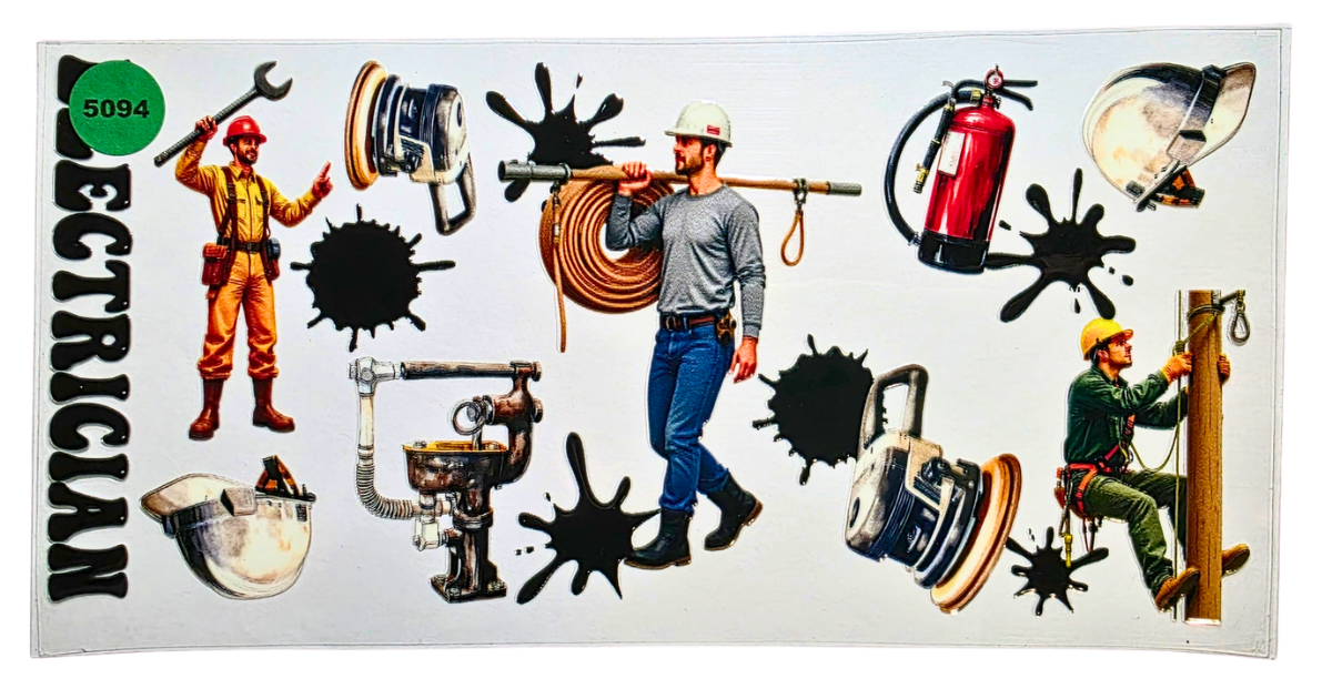 5094 ELECTRICIAN CUP DECAL