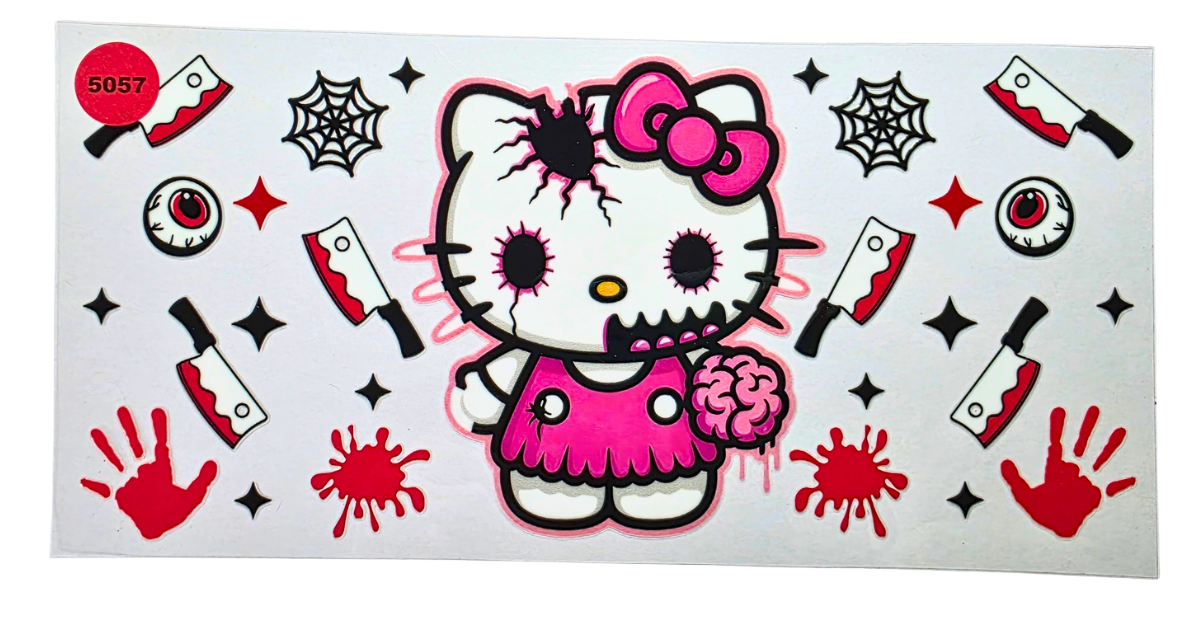 5057 HELLO KITTY CUP DECAL