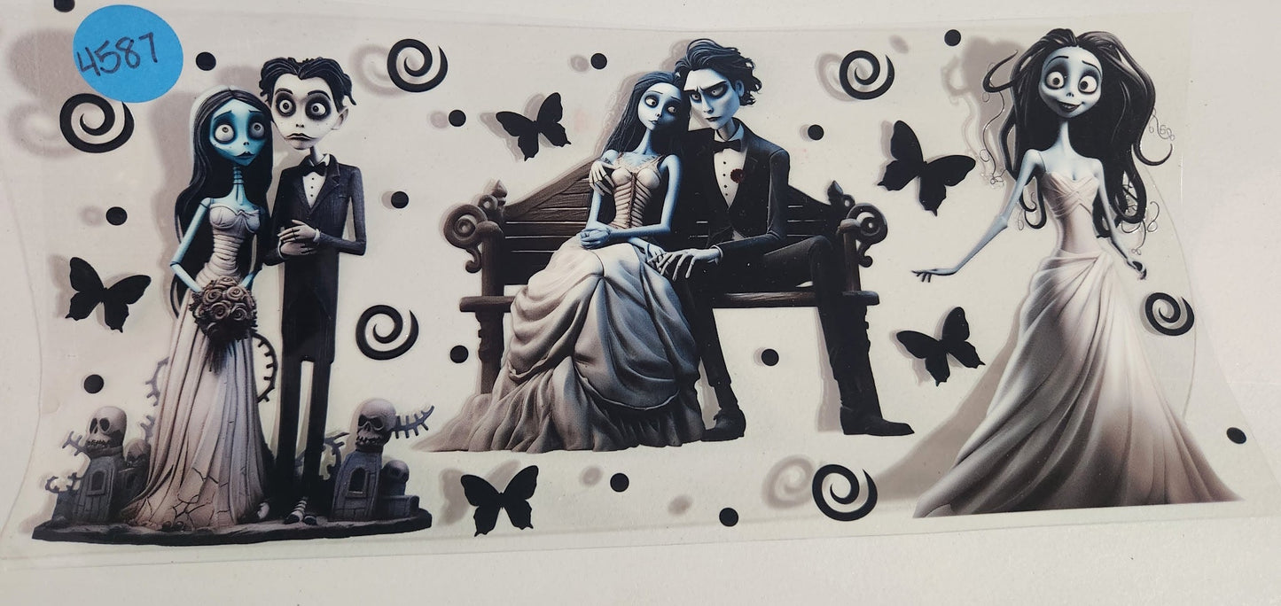 4587 CORPSE BRIDE CUP DECAL