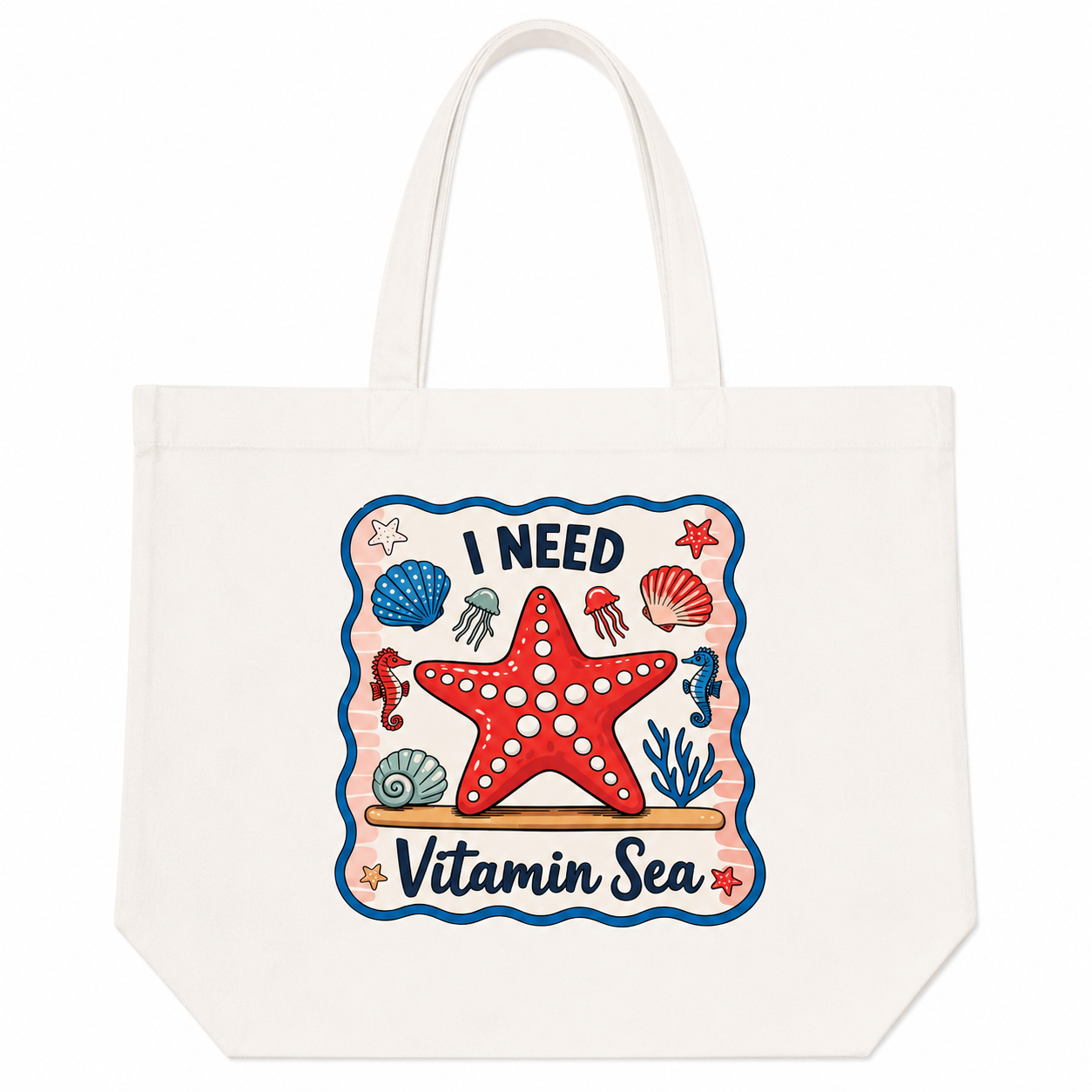 I NEED VITAMIN SEA TOTE BAG