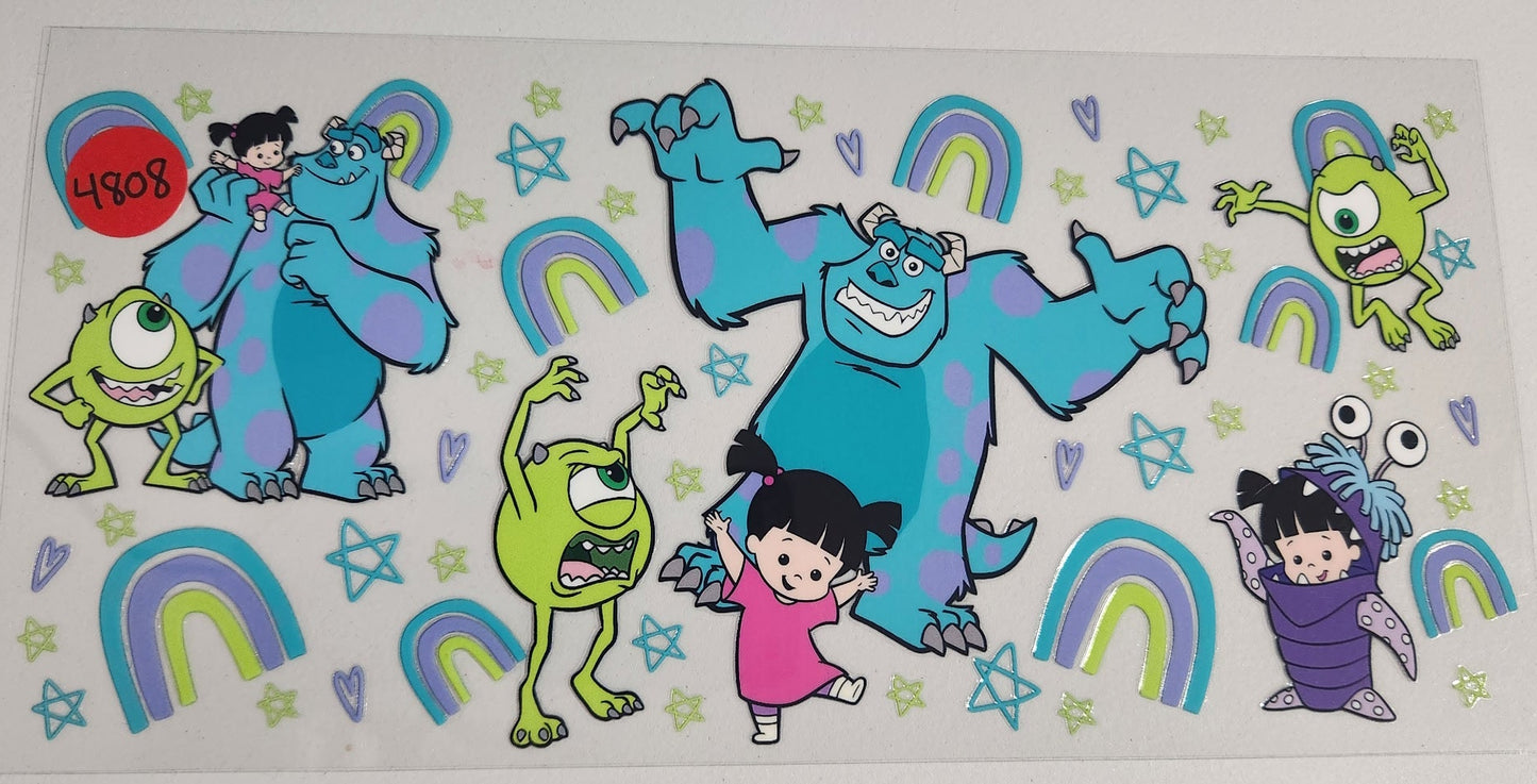 4808 MONSTERS INC CUP DECAL (DOUBLE SIDED)