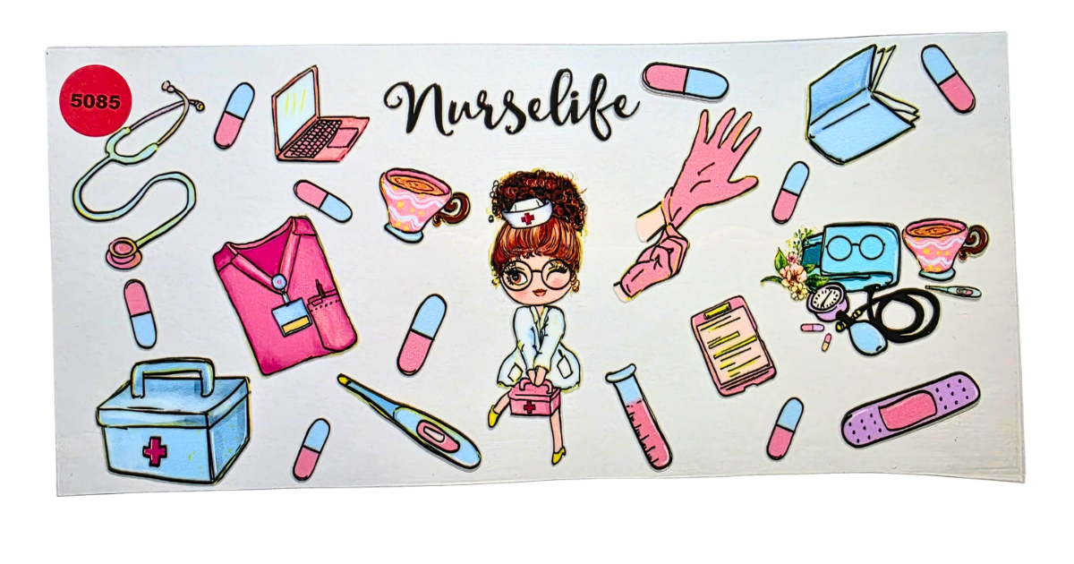 5085 NURSE CUP DECAL