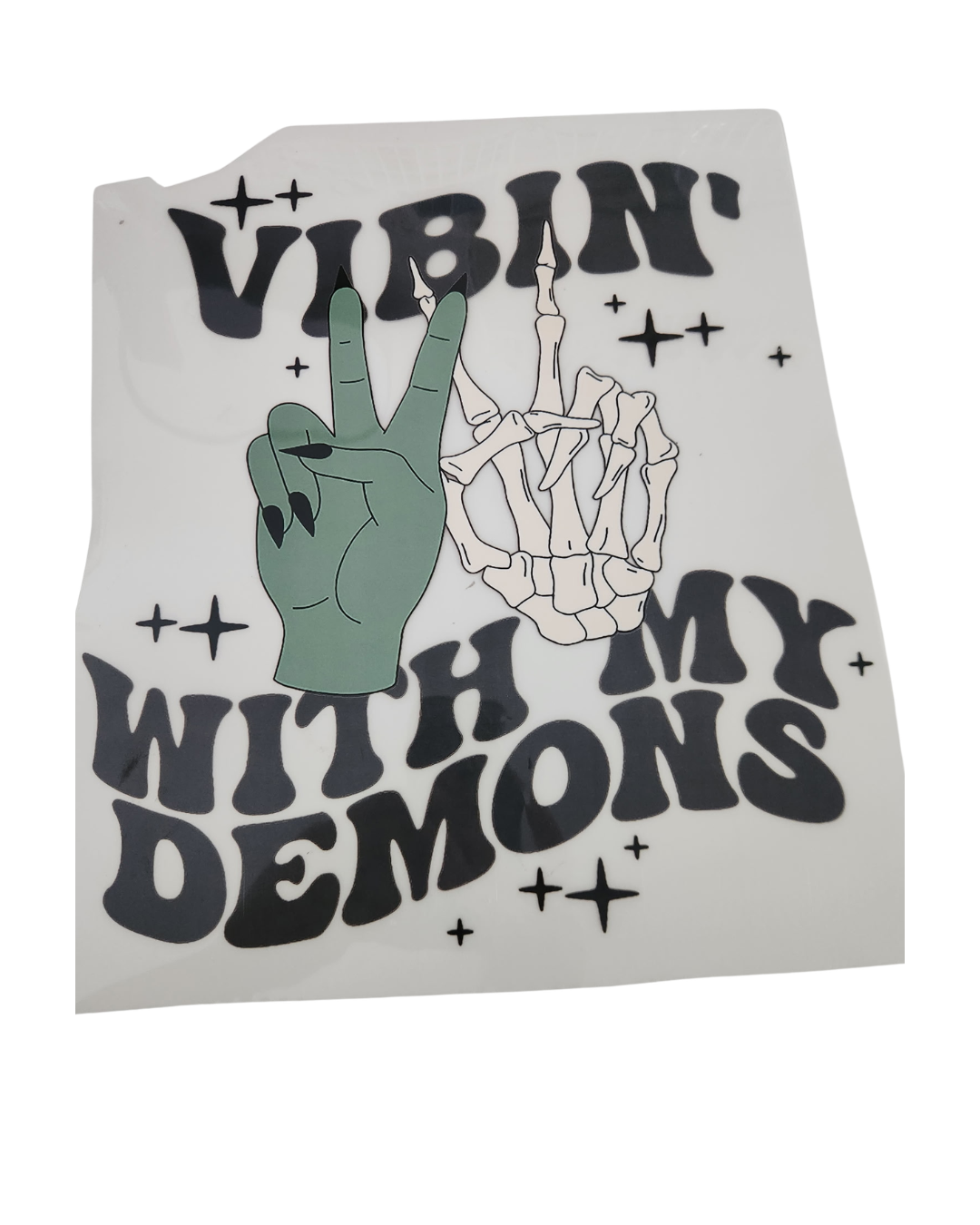 1131 VIBIN WITH DEMONS SHIRT TRANSFER
