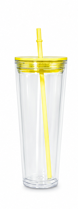 24oz YELLOW ACRYLIC