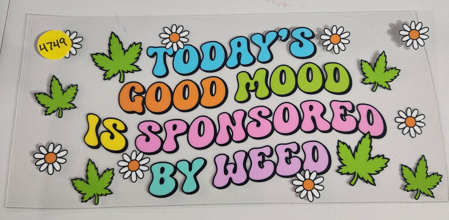 4749 WEED CUP DECAL
