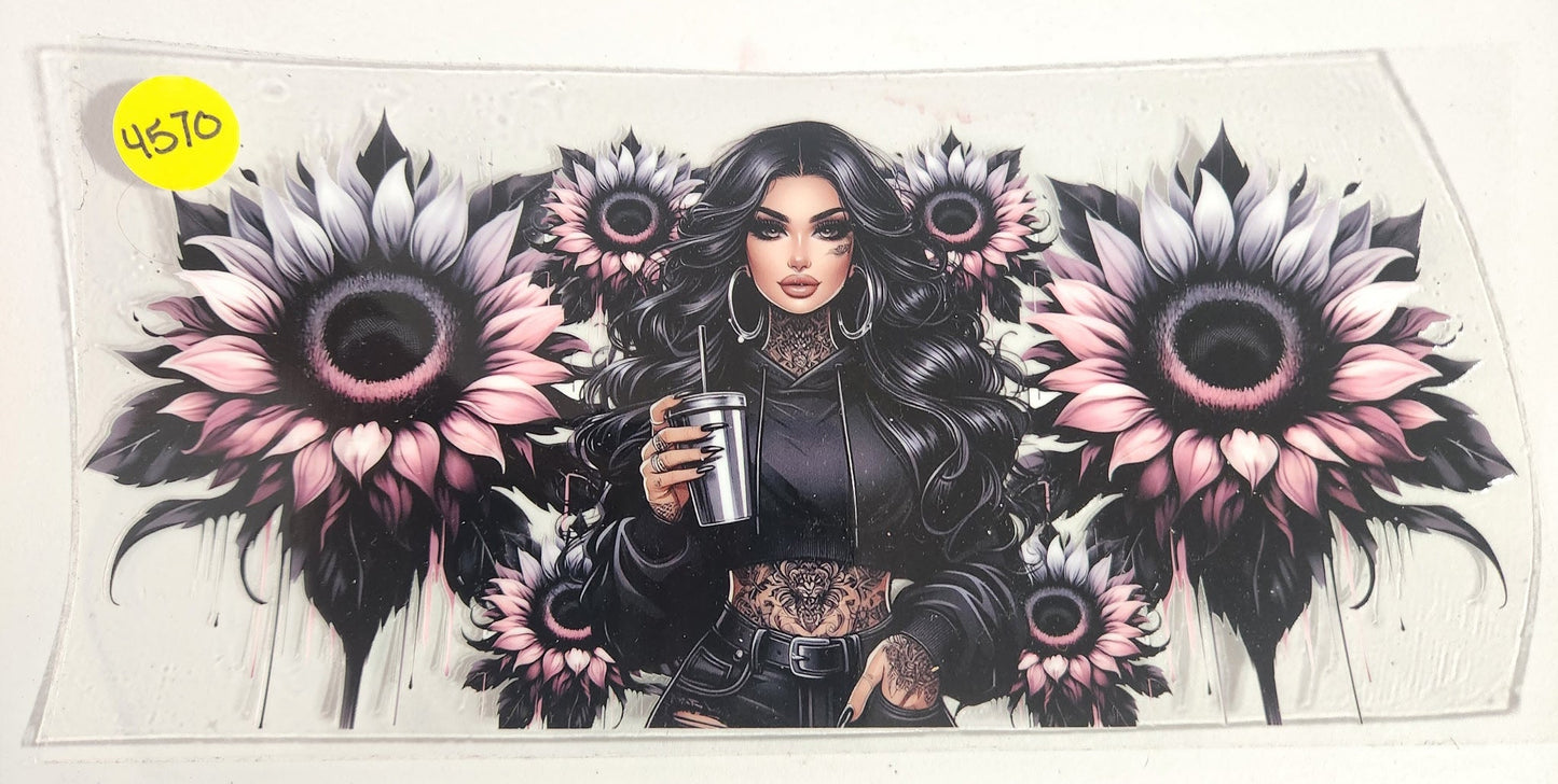 4570 GOTHIC GIRL CUP DECAL