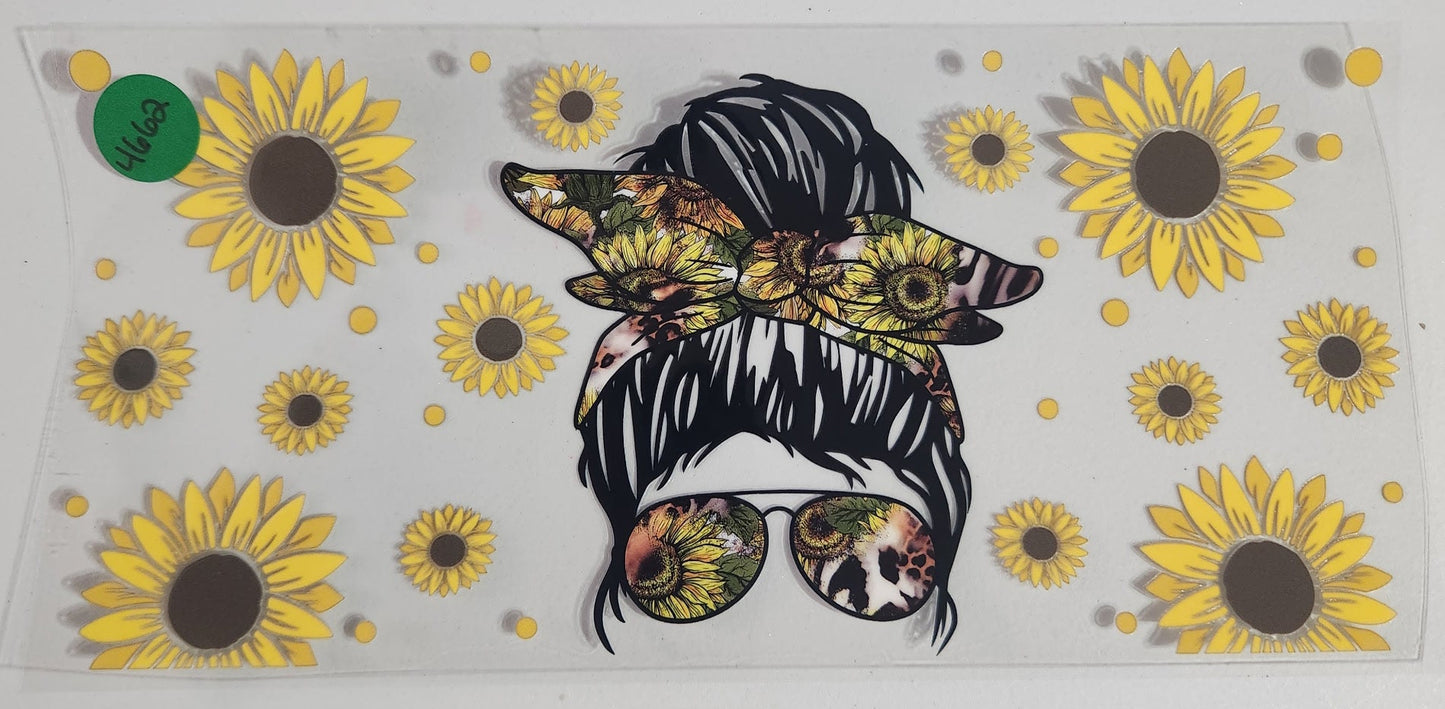 4662 SUNFLOWER MOM BUN CUP DECAL