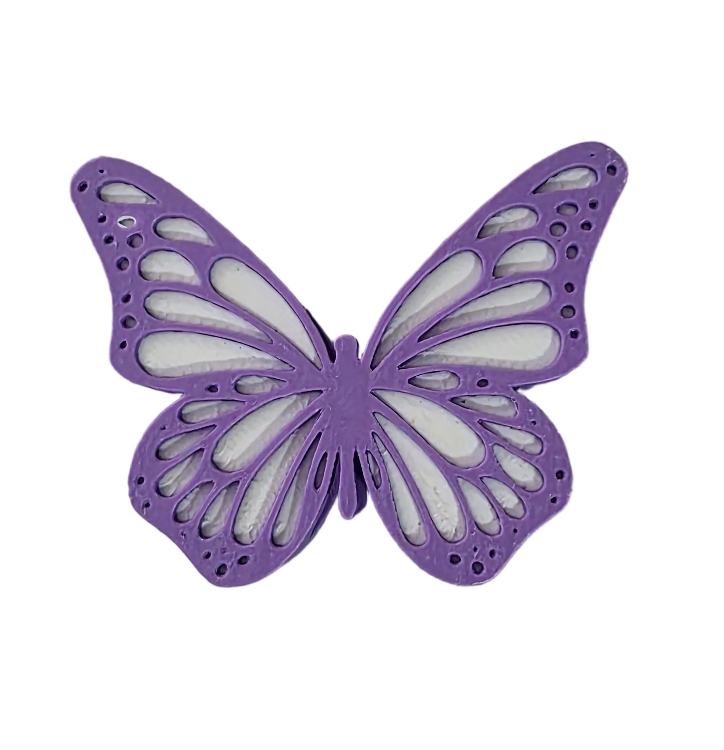 PURPLE BUTTERFLY STRAW TOPPER