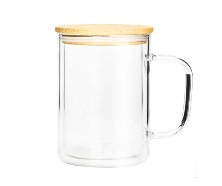 GLASS COFFEE MUGS 15oz