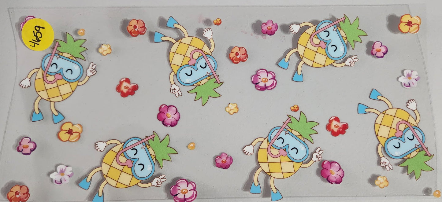 4659 PINEAPPLE CUP DECAL