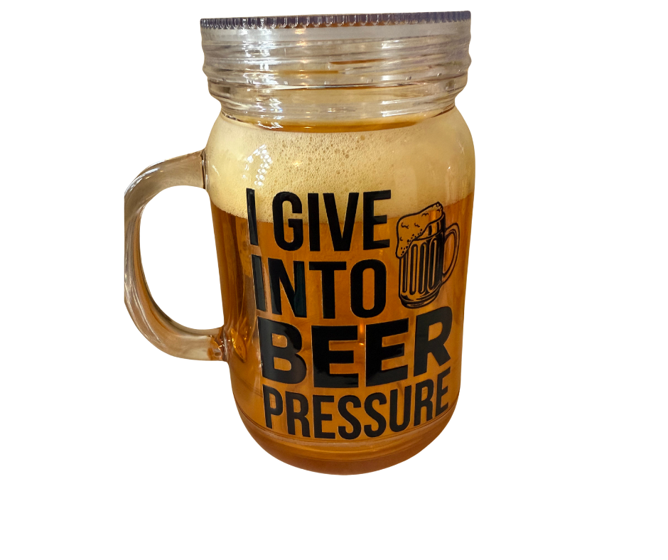 BEER MASON JAR MUG