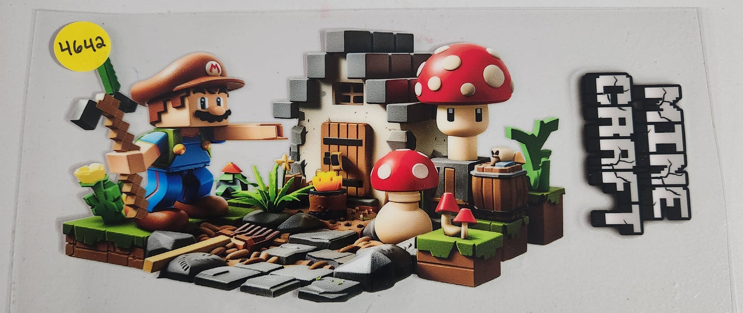 4642 MINECRAFT CUP DECAL