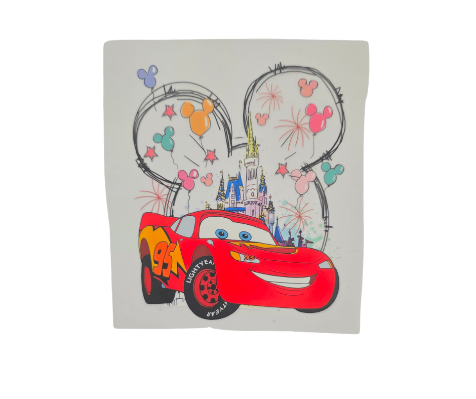 K8 LIGHTNING MCQUEEN KIDS SHIRT TRANSFER