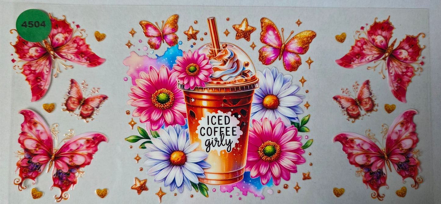 4504 ICED COFFEE GIRLY