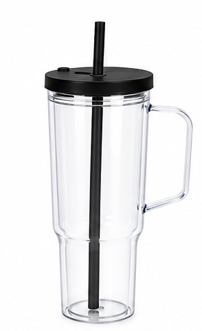 30oz BLACK ACRYLIC LEAKPROOF