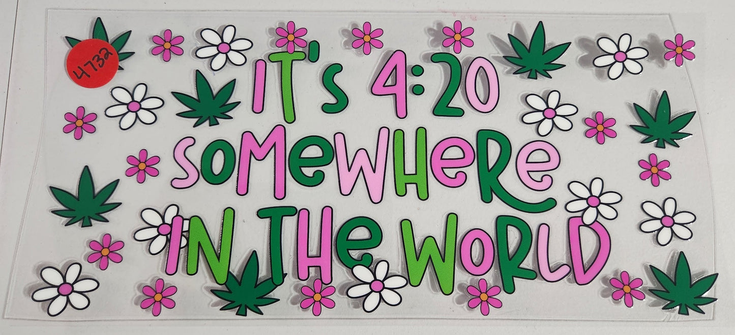 4732 420 SOMEWHERE CUP DECAL