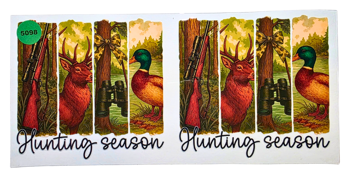 5098 HUNTING SEASON CUP DECAL