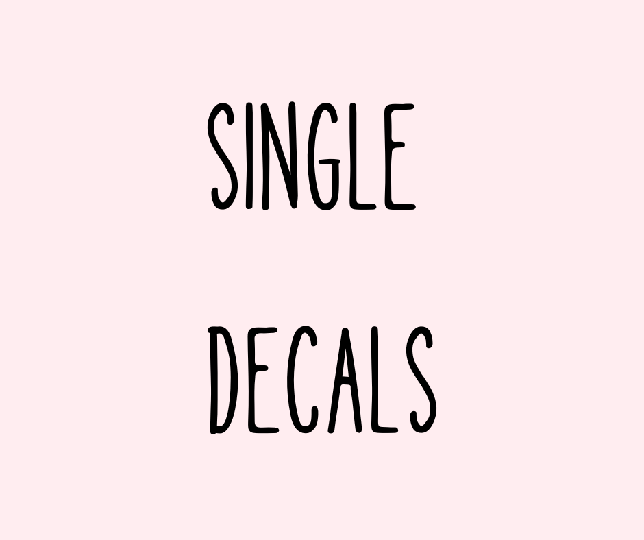 SINGLE DECALS