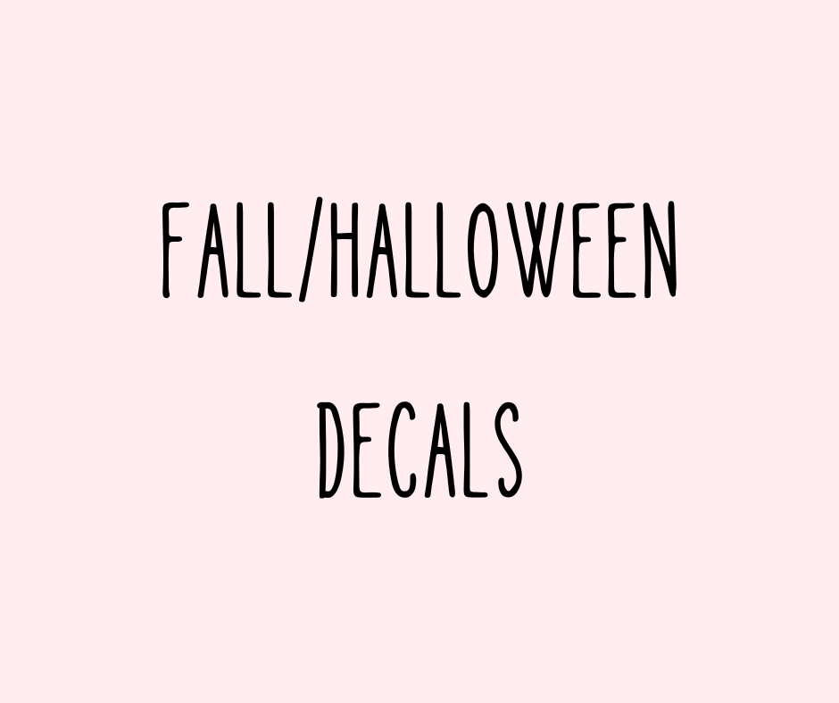 FALL / HALLOWEEN DECALS