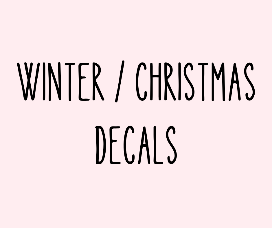WINTER / CHRISTMAS DECALS