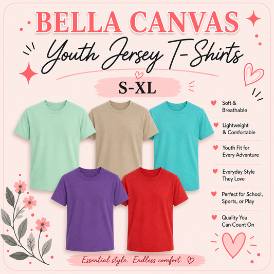 KIDS BELLA CANVAS JERSEY T-SHIRT