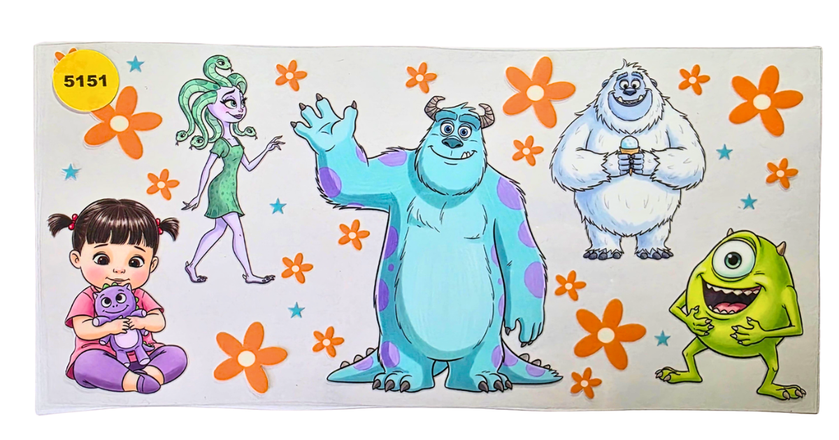 5151 MONSTERS INC CUP DECAL