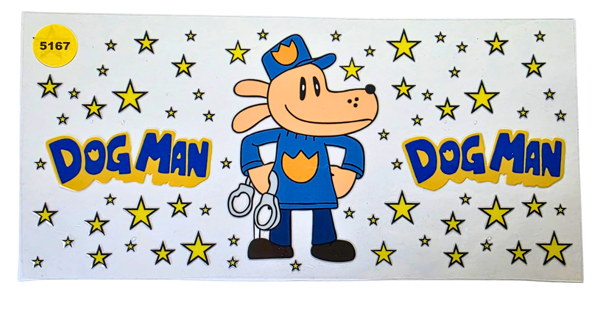 5167 DOG MAN CUP DECAL