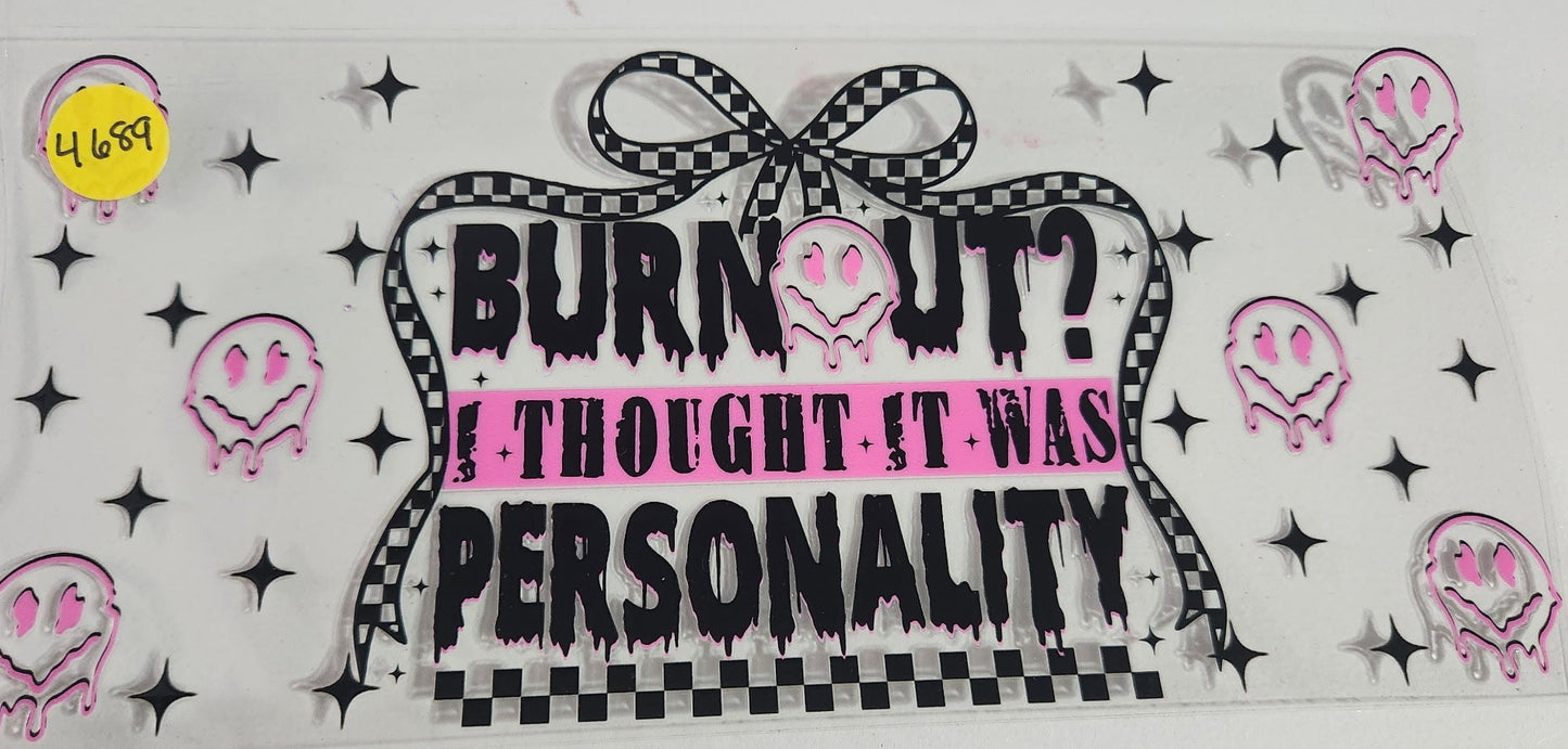 4689 BURNOUT CUP DECAL