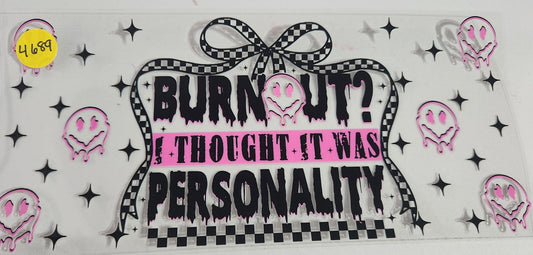 4689 BURNOUT CUP DECAL