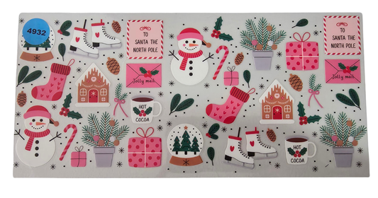 4932 WINTER THEME CUP DECAL