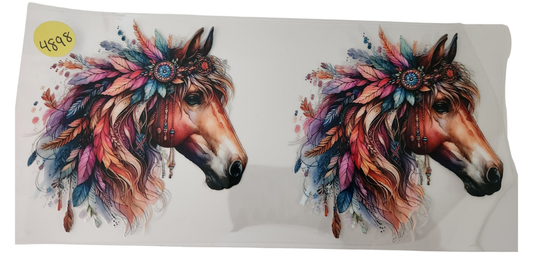 4898 HORSES CUP DECAL
