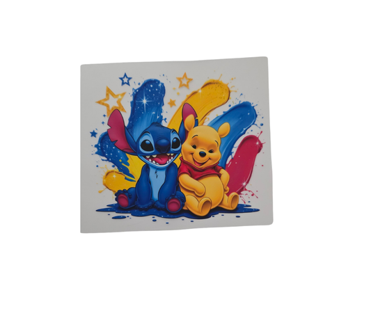 K12 POOH & STITCH KIDS SHIRT TRANSFER