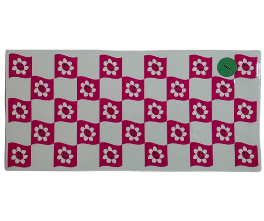 1401 CHECKERED FLOWERS