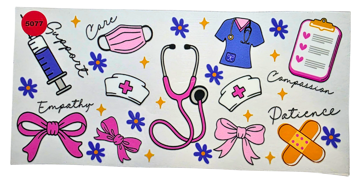5077 NURSE CUP DECAL