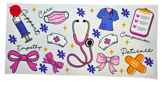 5077 NURSE CUP DECAL