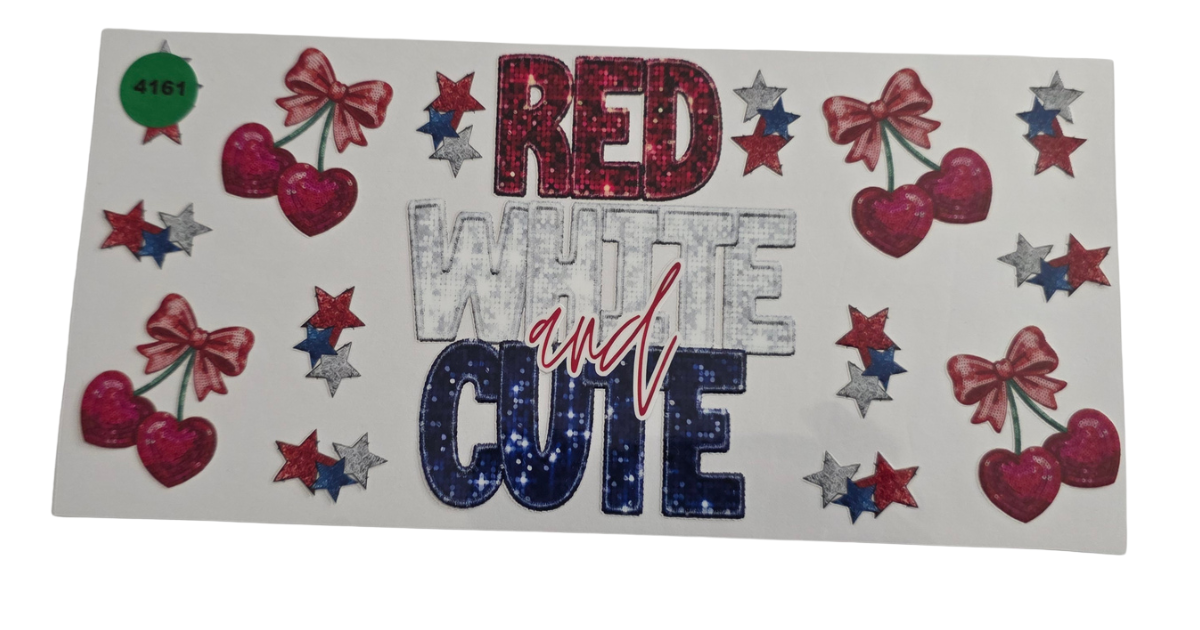 4161 RED WHITE AND CUTE