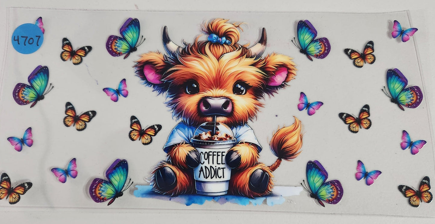 4707 HIGHLAND COW CUP DECAL