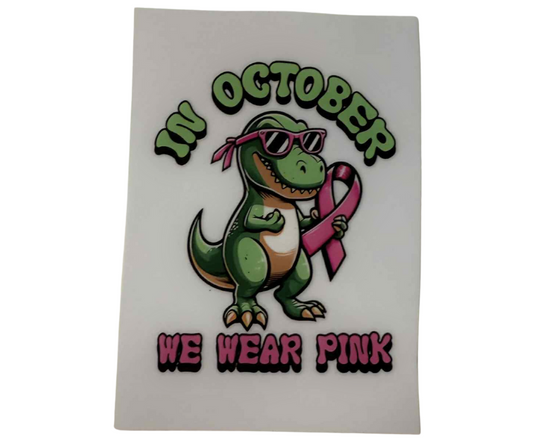 IN OCTOBER WE WEAR PINK DINOSAUR (SINGLE)