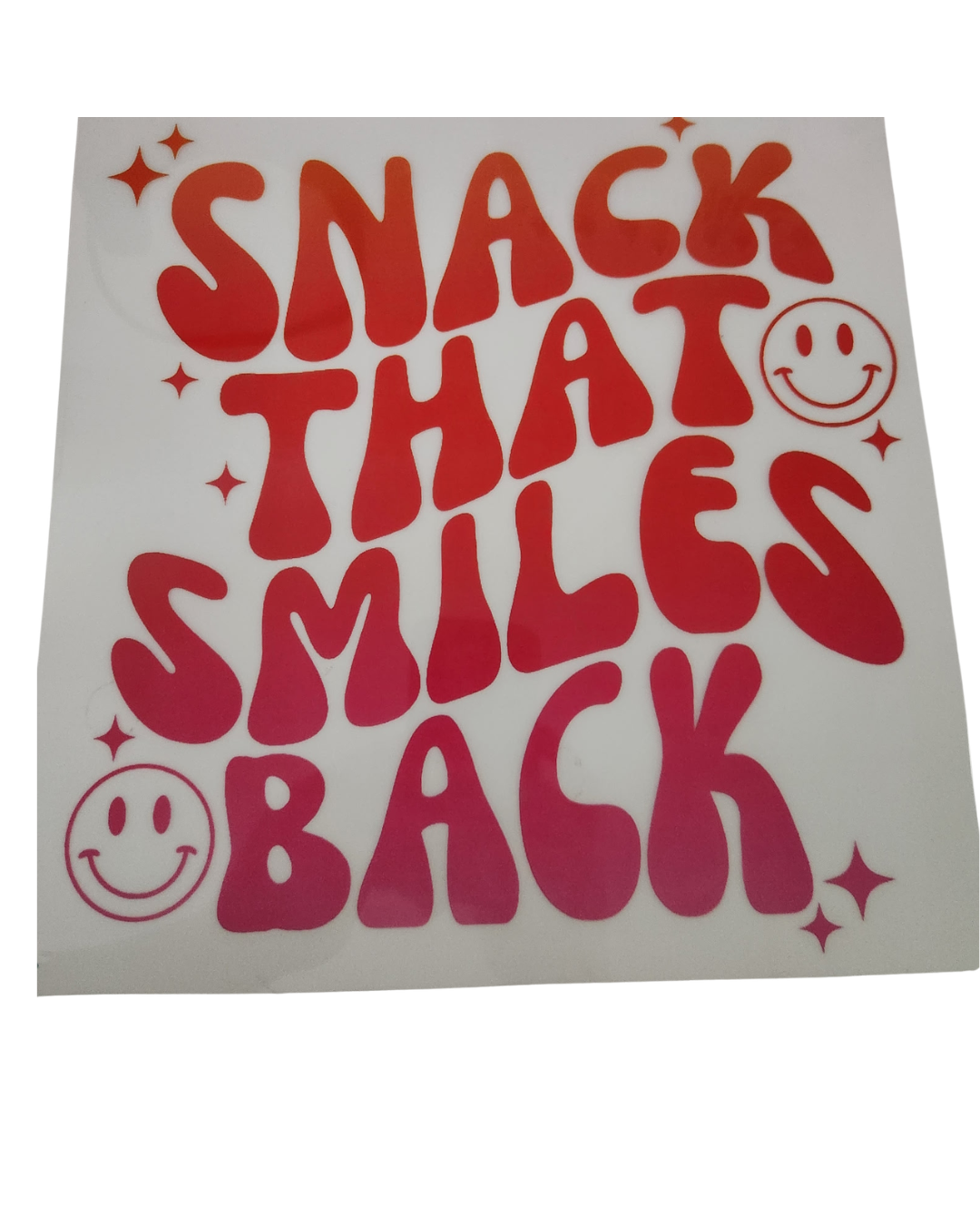 1180 SNACK THAT SMILES BACK SHIRT TRANSFER