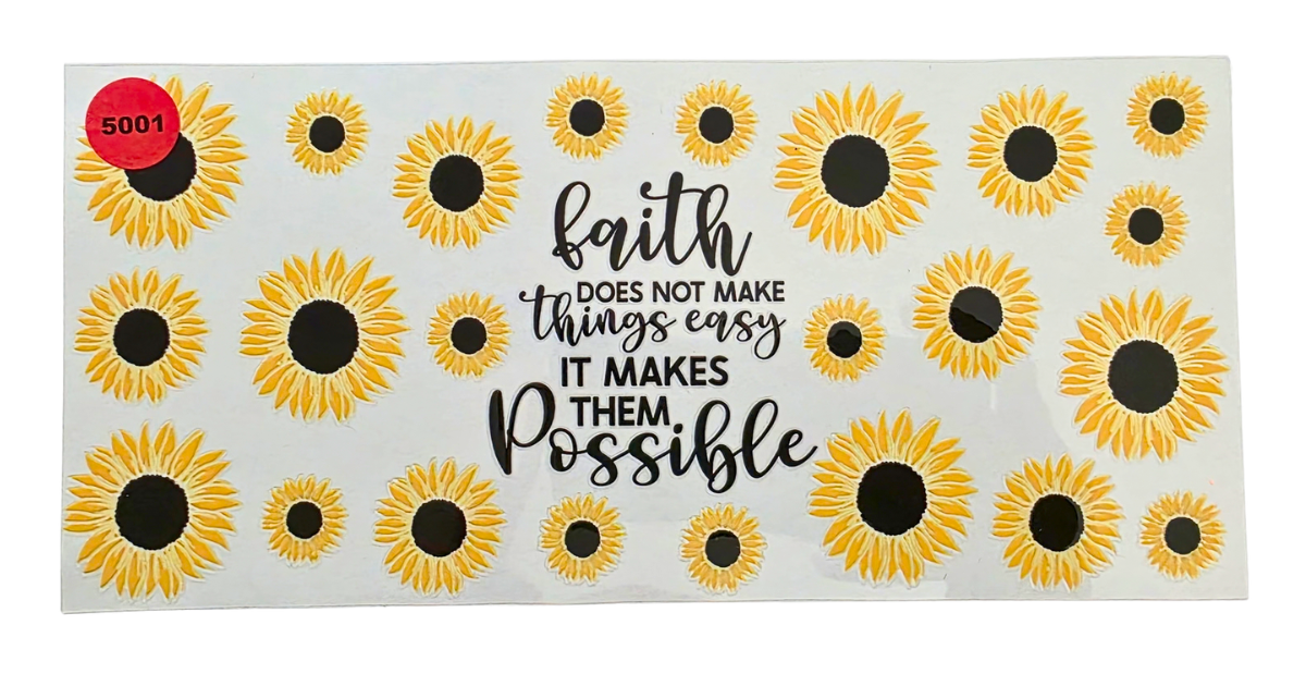 5001 FAITH CUP DECAL